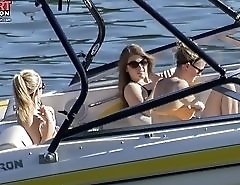 Multiple fun from sweet bikini babes