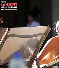 Bent over bikini doll without panty