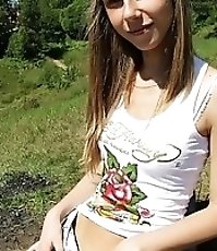 Denim shorts girls on a summer day