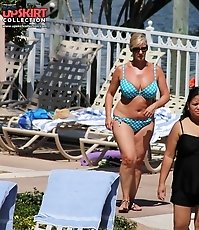 Tiny swimming suits on hot bodies