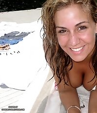Chicks take off bikinis and sunbathe baretitted