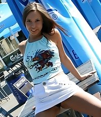 Sexy public upskirt