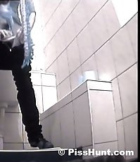 Two chicks get unlucky to pee in spycammed loo