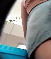 Hidden cam street up skirt