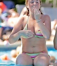 Real bikini babes on their vacations