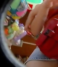 Student upskirt in the college