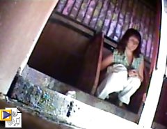 Girls and oldies exposed to spy cam in public loo