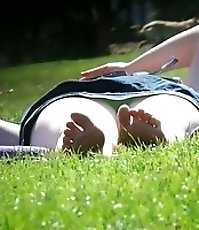 Sexy upskirts - two young hoties caught in one place