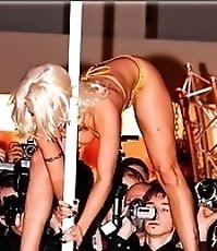 Lewd dolls giving upskirt seduction